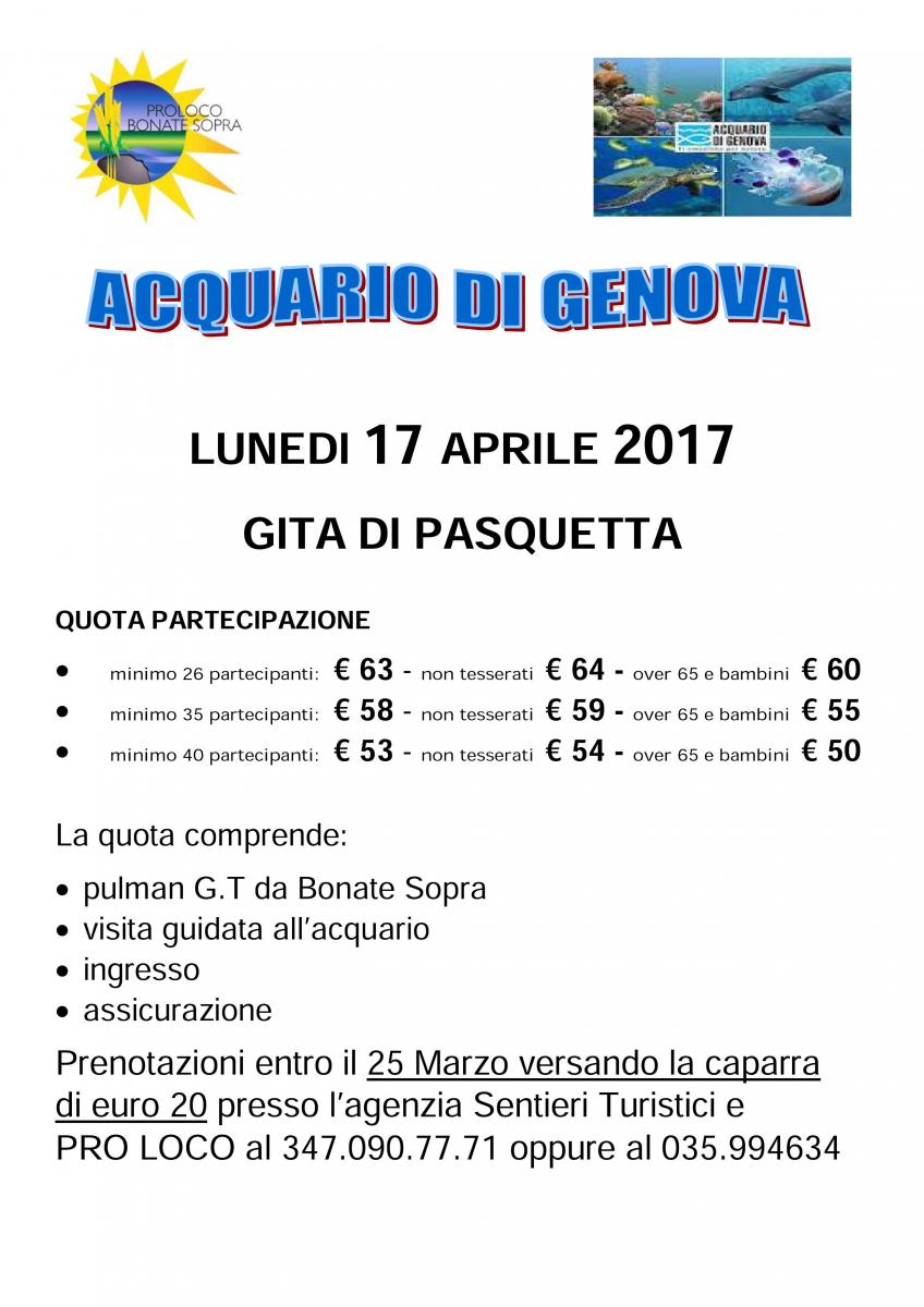 17 Marzo 2017 - Visita acquario Genova
